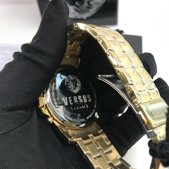 New Authentic VERSUS VERSACE Chrono Lion Bracelet Watch - Picture 11 of 16